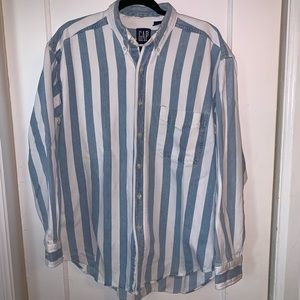 Vintage 90’s Gap Striped Denim Top Sz L